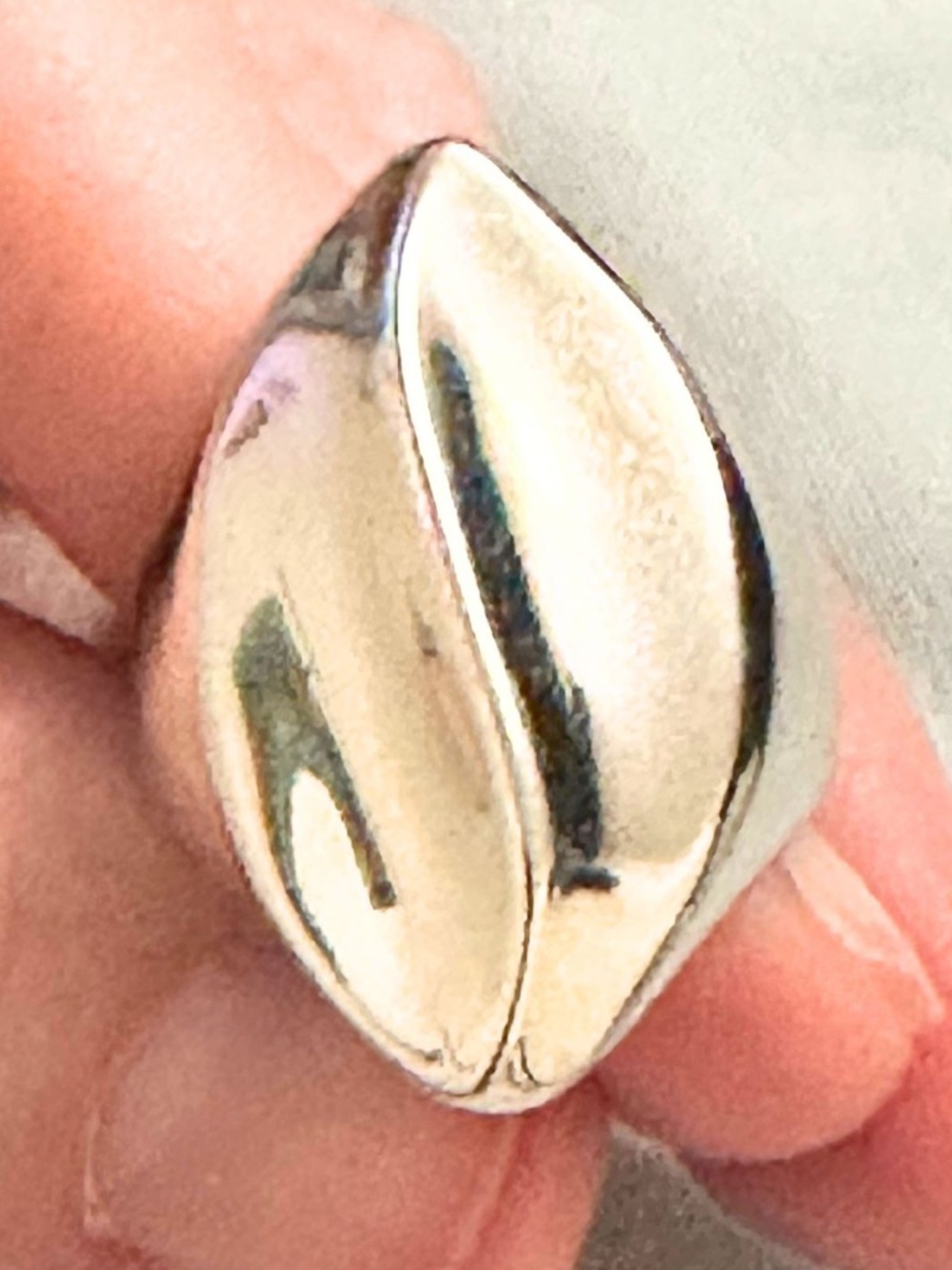 Park Lane PL Modernist Silver Tone Sculptural Wave Statement Ring Sz 7